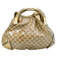 Gucci Indy Bag aus Canvas in Gold