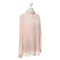 Twin Set Simona Barbieri Top en Soie en Rose/pink