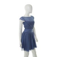 Reiss Blue dress with lace trim