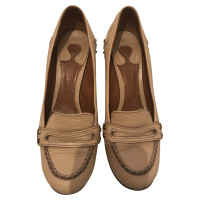 Chloé Pumps/Peeptoes Leer in Beige