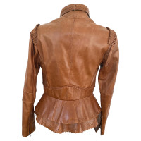 Gianfranco Ferré Jacket/Coat Leather in Ochre