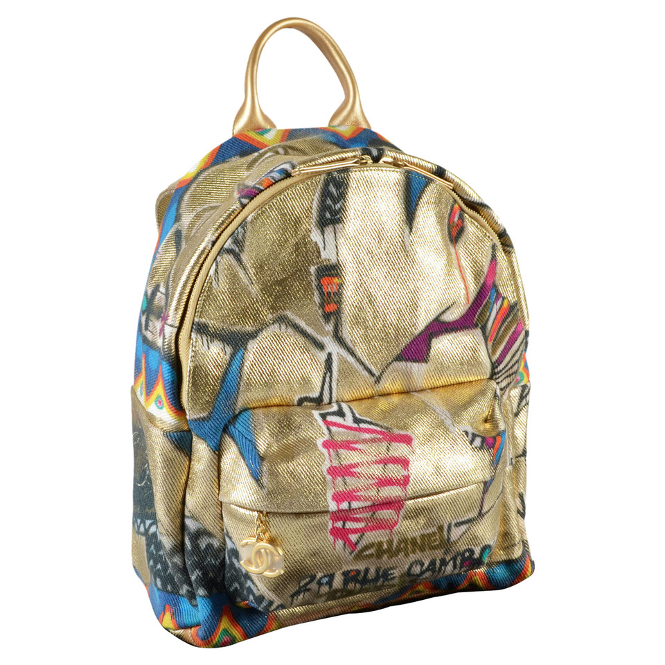 Chanel Urban Spirit Backpack in Tela in Oro