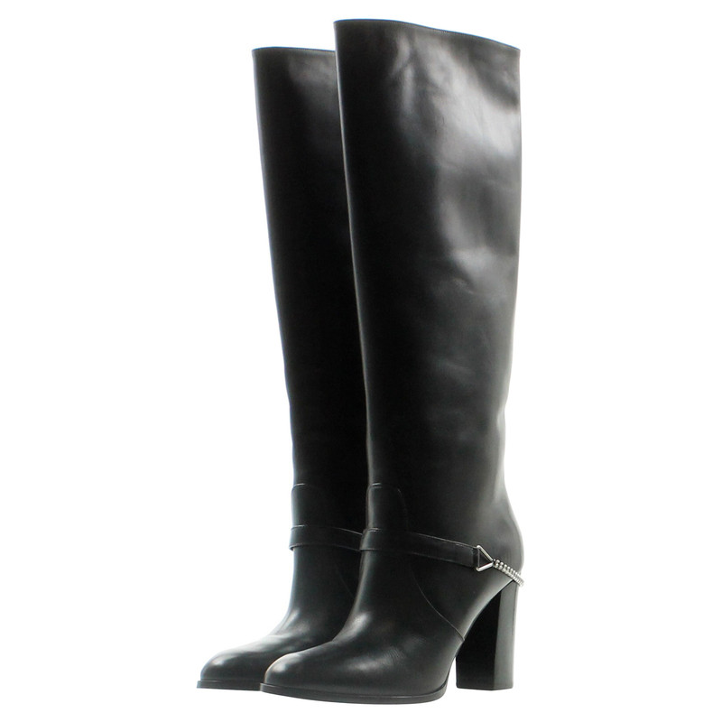 Saint Laurent Black leather boots