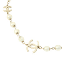 Chanel Collana color oro con perle