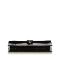 Yves Saint Laurent Clutch Bag Leather in Black