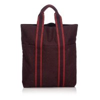 Hermès Fourre Tout Bag Canvas in Bordeaux