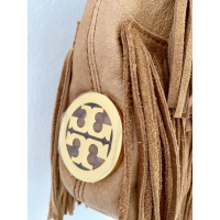 Tory Burch Umhängetasche aus Wildleder in Braun