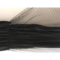 Red Valentino Kleid aus Seide in Schwarz