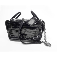 Dolce & Gabbana Handtasche aus Lackleder in Schwarz