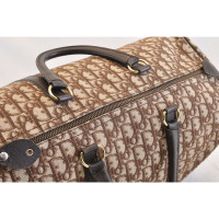 Christian Dior Travel bag Canvas in Brown