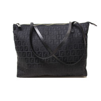 Fendi Shopper Canvas in Black