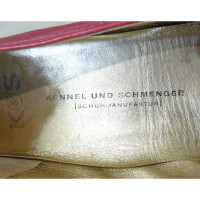 Kennel & Schmenger Slipper/Ballerinas aus Leder in Rosa / Pink