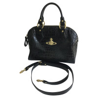 Vivienne Westwood Sac à main en Cuir verni en Noir