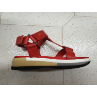 Philippe Model Sandalen aus Leder in Rot