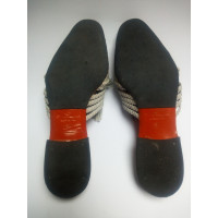 Santoni Slippers/Ballerinas Leather in Grey