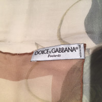Dolce & Gabbana Sciarpa in Seta in Ocra