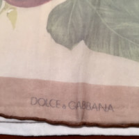 Dolce & Gabbana Sciarpa in Seta in Ocra