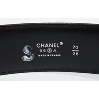 Chanel Gürtel aus Leder in Schwarz