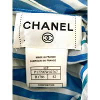 Chanel Oberteil aus Seide in Blau