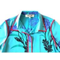 Diane Von Furstenberg Top Silk in Turquoise