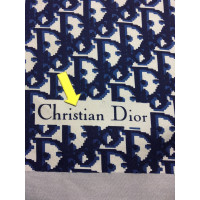 Christian Dior Schal/Tuch aus Seide in Blau