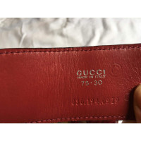Gucci Cintura in Pelle in Rosso