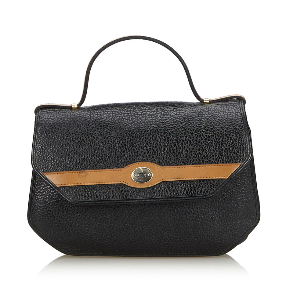 Christian Dior Handtasche aus Leder in Schwarz