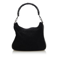 Gucci Shoulder bag Suede in Black