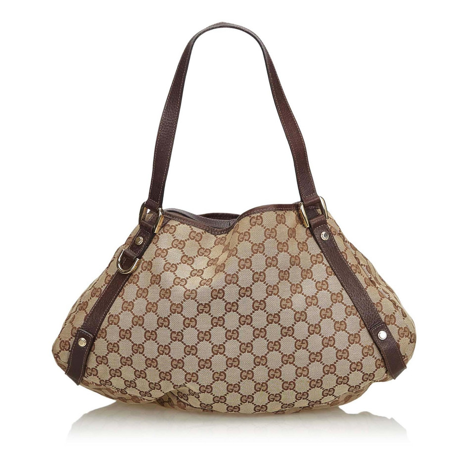 Gucci Tote Bag aus Canvas in Beige