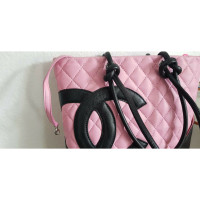 Chanel Tote bag Leer in Roze