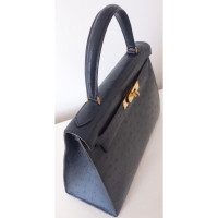 Hermès Kelly Bag in Pelle in Blu