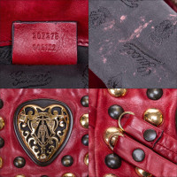 Gucci Clutch aus Leder in Rot