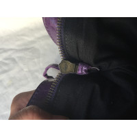 Balenciaga First Bag aus Leder in Violett