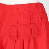 John Galliano Shorts aus Seide in Rot