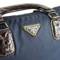 Prada Handbag Canvas in Blue