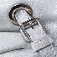Christian Dior Umhängetasche aus Leder in Silbern