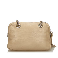 Gucci Umhängetasche aus Leder in Beige