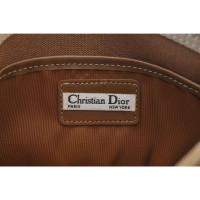 Christian Dior Clutch Bag Canvas in Brown