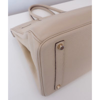 Hermès Birkin Bag 35 aus Leder in Creme