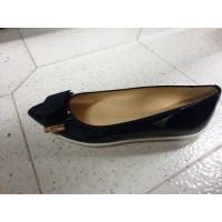 Hogan Slippers/Ballerinas Patent leather in Blue