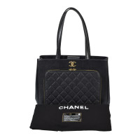 Chanel Shopper Leather in Black