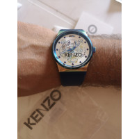 Kenzo Armbanduhr aus Stahl in Blau