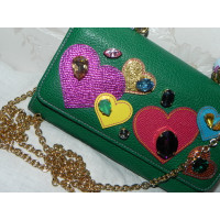 Dolce & Gabbana Clutch Bag Leather in Green