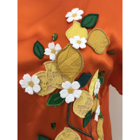Dolce & Gabbana Oberteil aus Seide in Orange