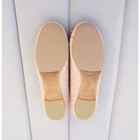 Louis Vuitton Slipper/Ballerinas aus Leder in Nude
