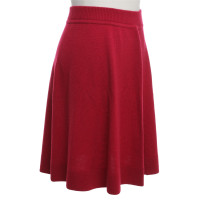 Iris Von Arnim Cashmere skirt in red