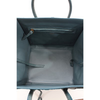 Céline Luggage in Pelle in Blu