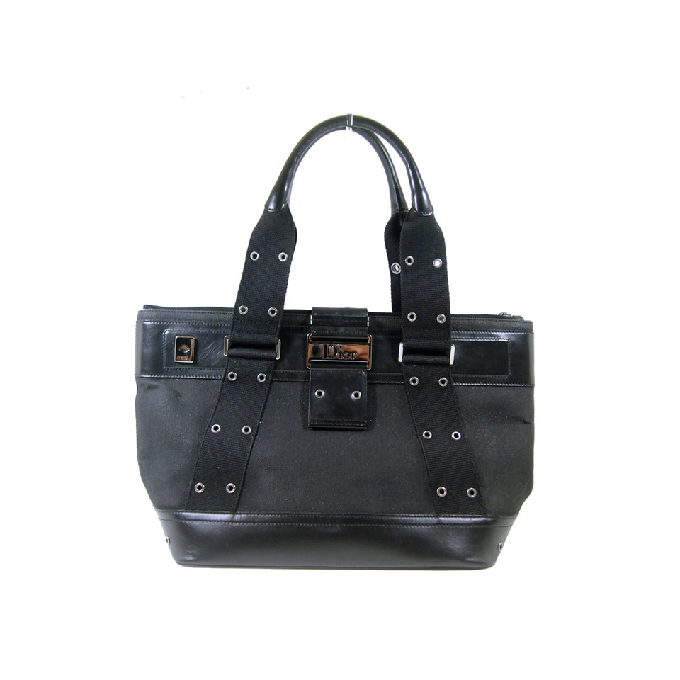 Christian Dior Shopper en Toile en Noir