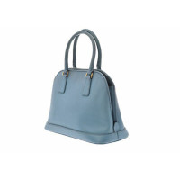 Prada Vernice Promenade Bag aus Leder in Blau