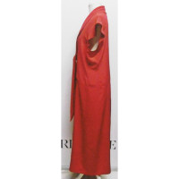 Prada Vestito in Seta in Rosso